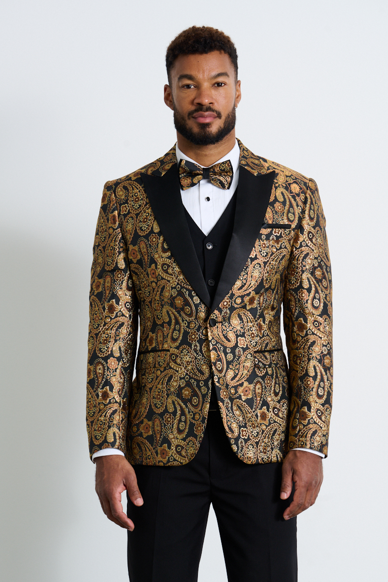 Suitor | Gold Tuxedo Jacket Hire | Suit & Tuxedo Rentals | Suitor