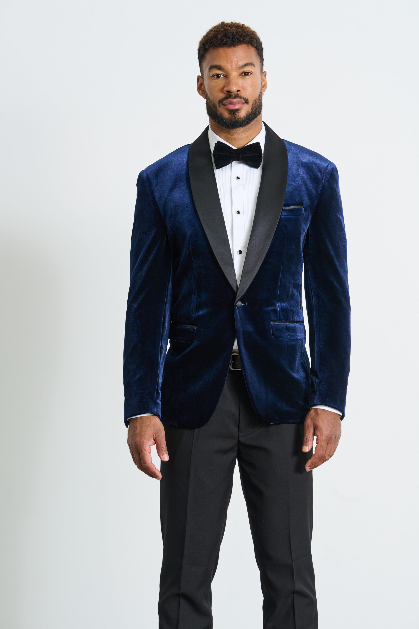 Mens Black Tuxedo | Wedding Double Breasted Dinner Suit