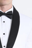 White Tuxedo with Black Lapels
